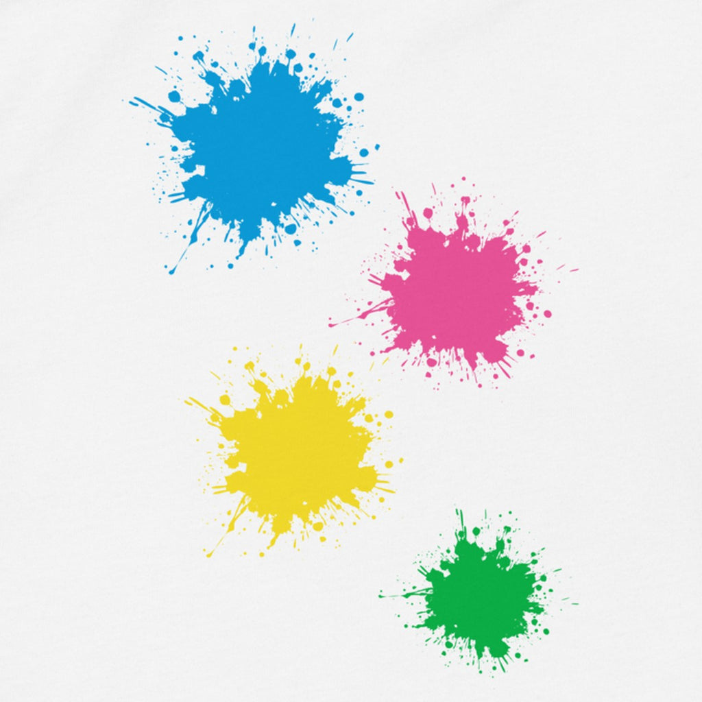 Close-up of the Splash Cascade print on the back