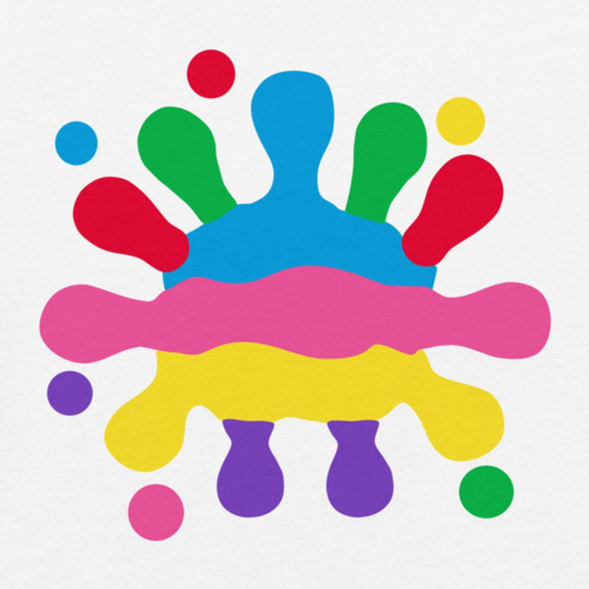 Close-up of the Big Splash Logo print on the front