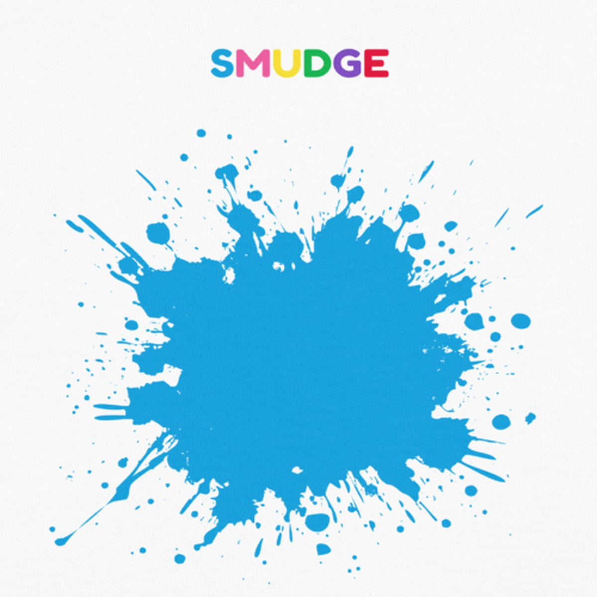 Close-up of the Cyan Splash print on the front