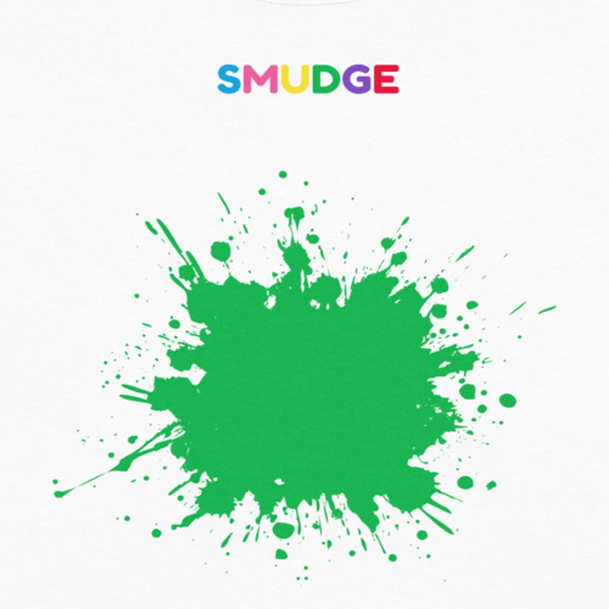 Close-up of the Green Splash print on the front