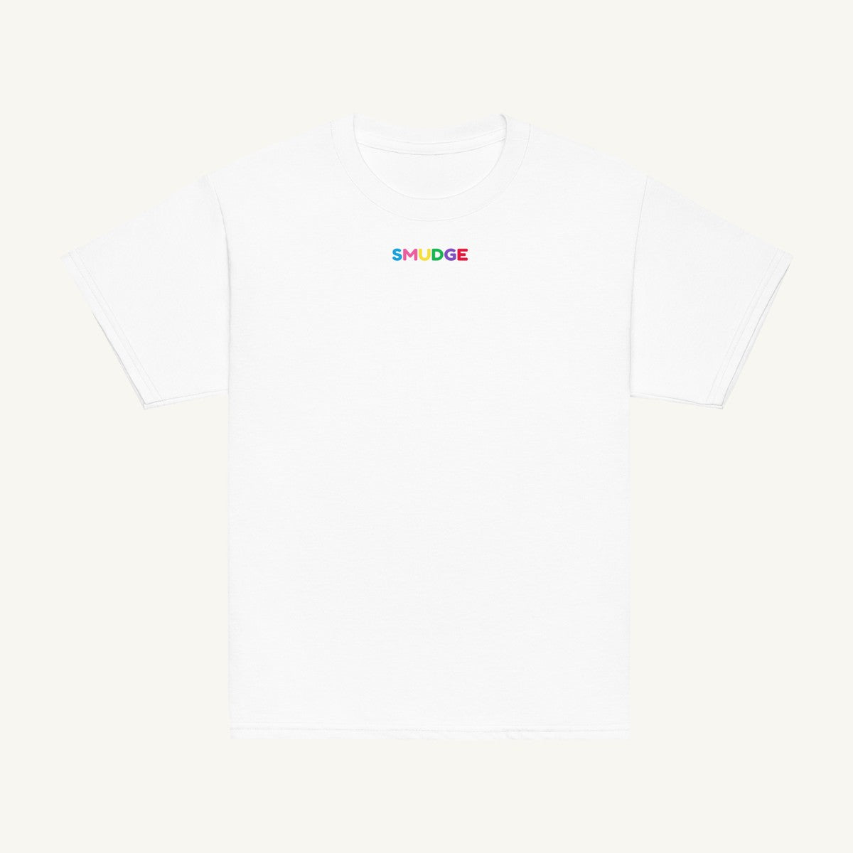 White youth T-shirt, front view