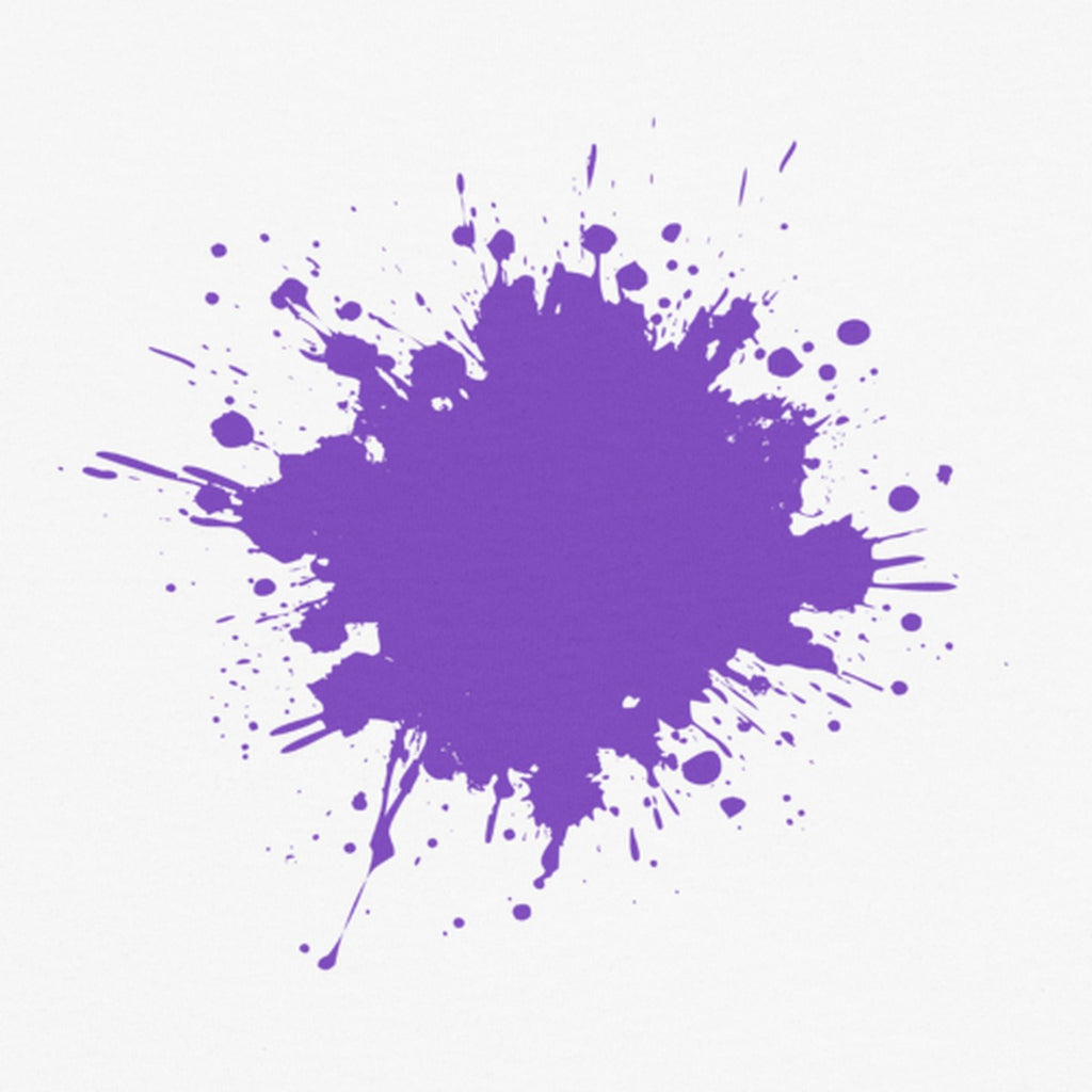 Close-up of the Purple Back Splash print on the back