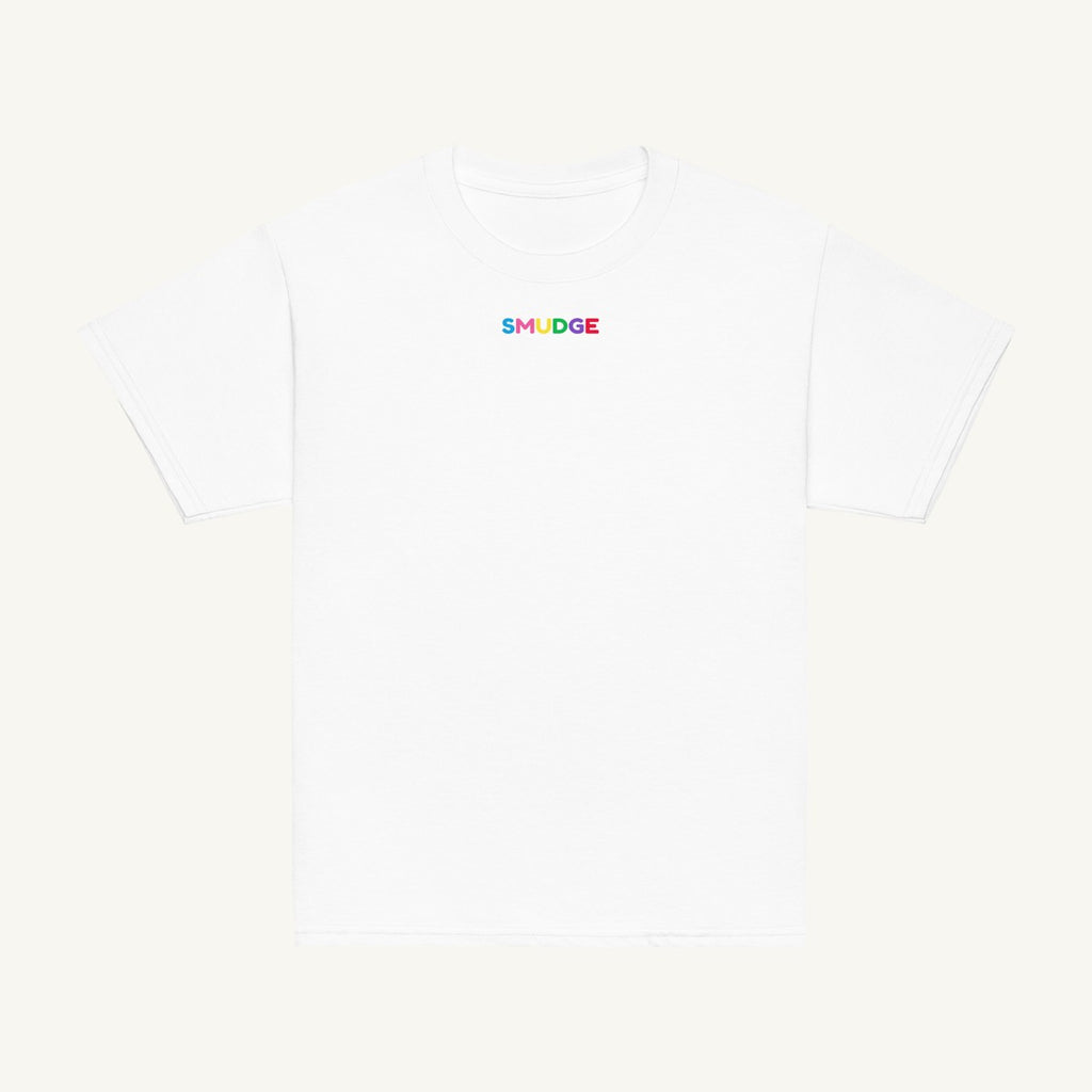 White youth T-shirt, front view