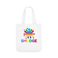 White Printed Bag Front