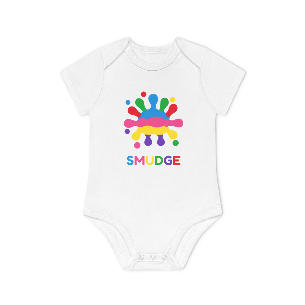 SMUDGE Splash Short Sleeve Baby Bodysuit