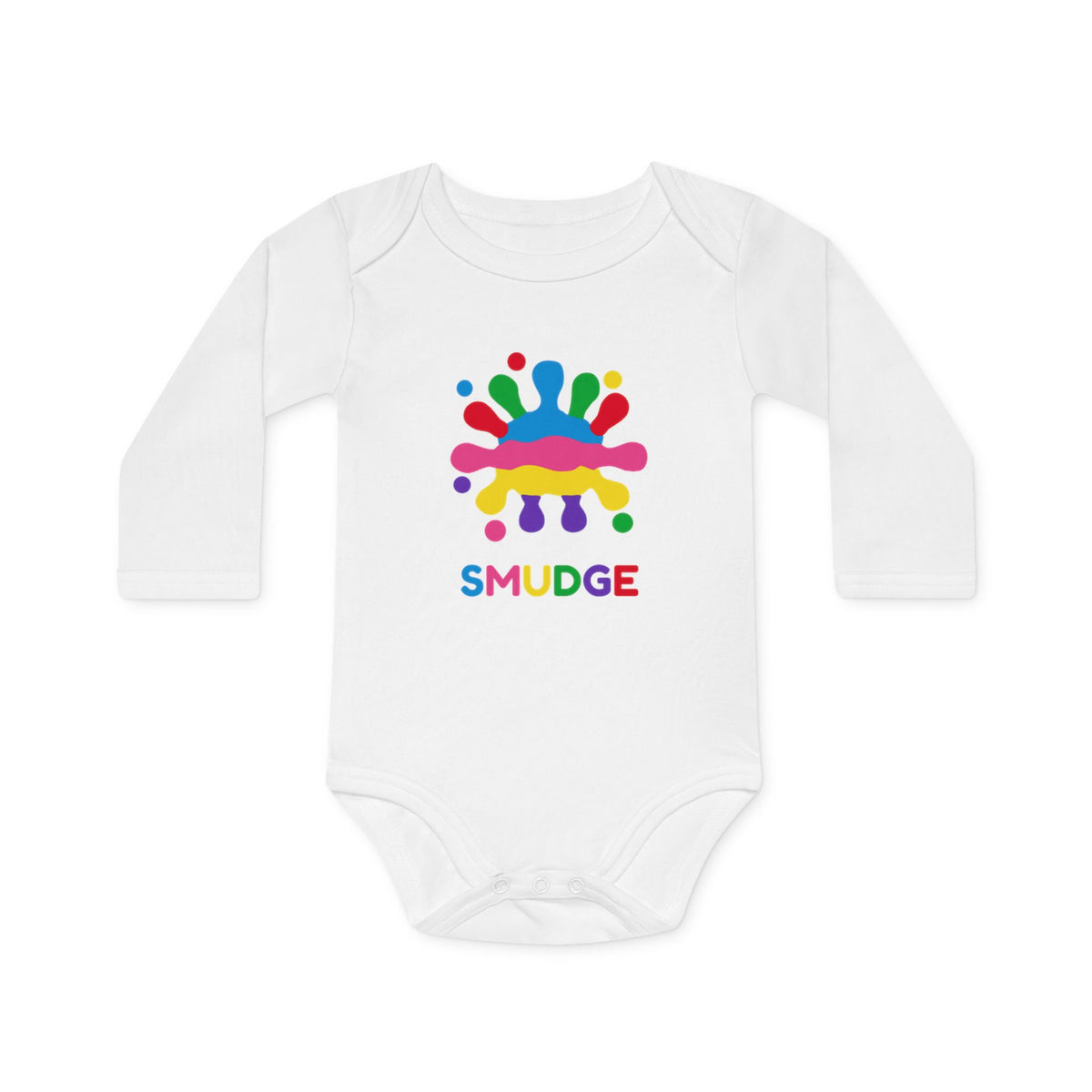 SMUDGE Splash Long Sleeve Baby Bodysuit