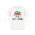 White Printed Kids T-Shirt Front