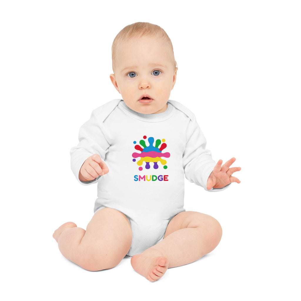 SMUDGE Splash Long Sleeve Baby Bodysuit