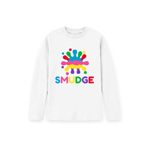 White Printed Kids T-Shirt Front
