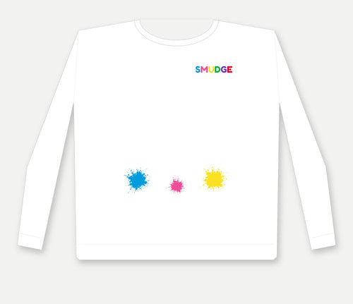 SMUDGE Hem & Drip Youth Sweatshirt, Hem Sweep design