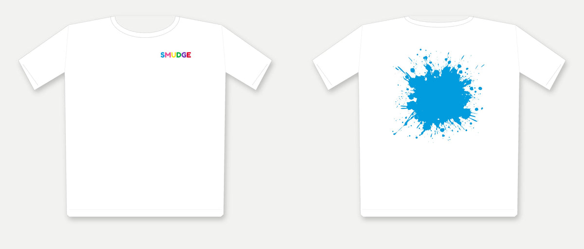 SMUDGE Back Splash Youth T-Shirt, Cyan Back Splash design