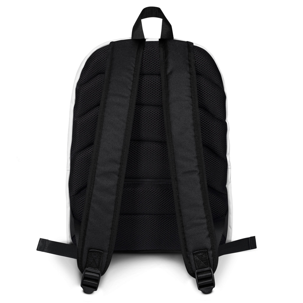 Zebra backpack, black padded back and straps