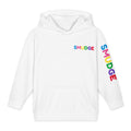 SMUDGE Sleeve Wordmark Youth Hoodie, front