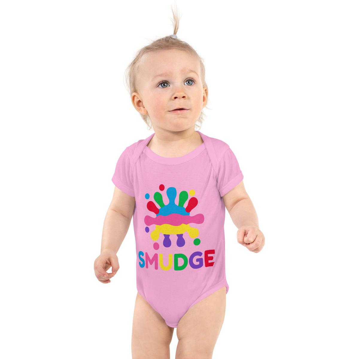 SMUDGE Big Splash Baby Bodysuit, front