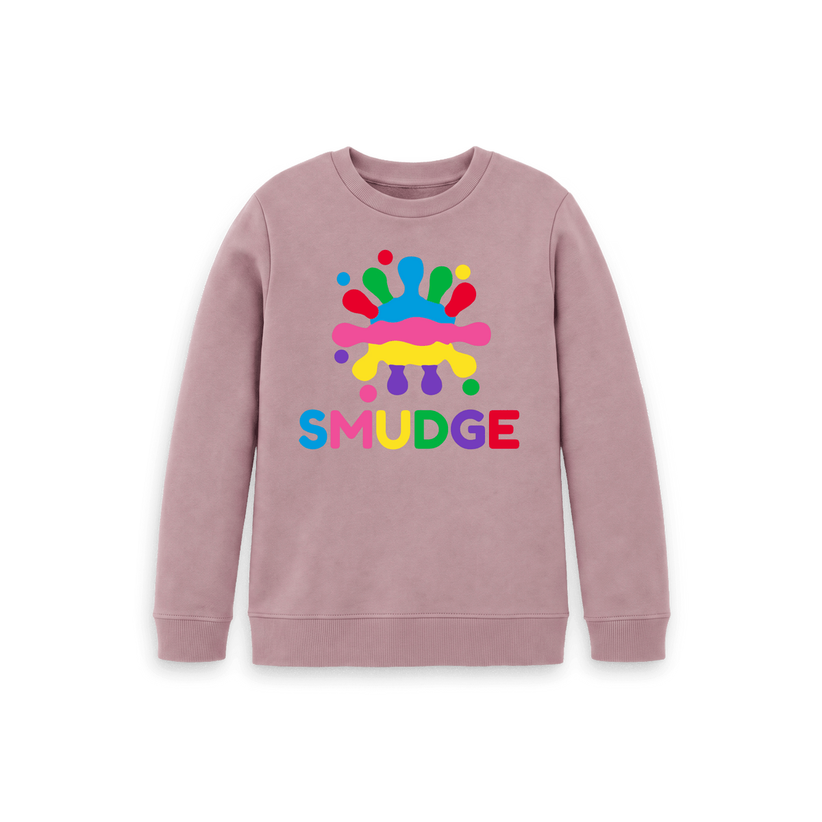 Mauve Printed Kids Jumper Front