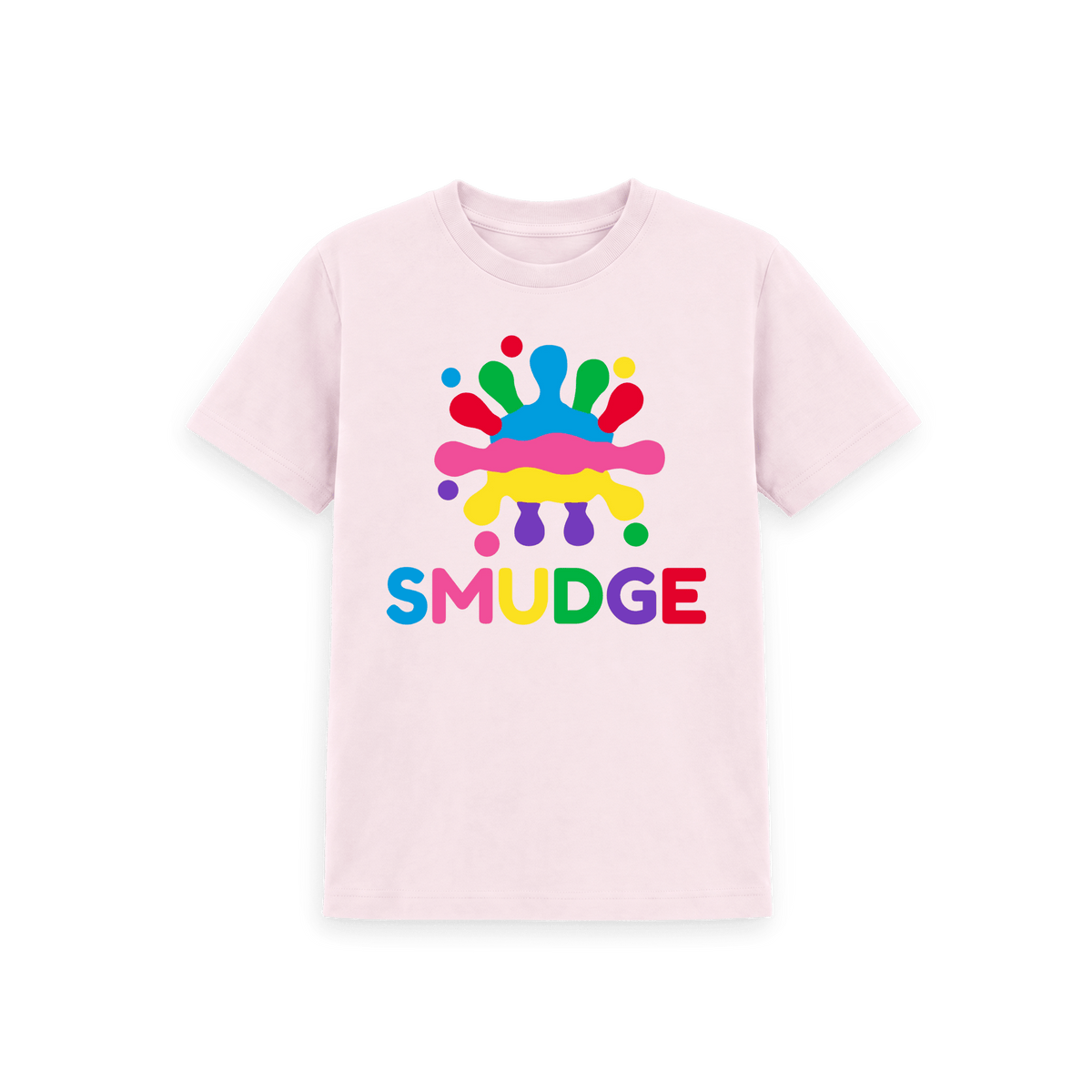 Pink Printed Kids T-Shirt Front