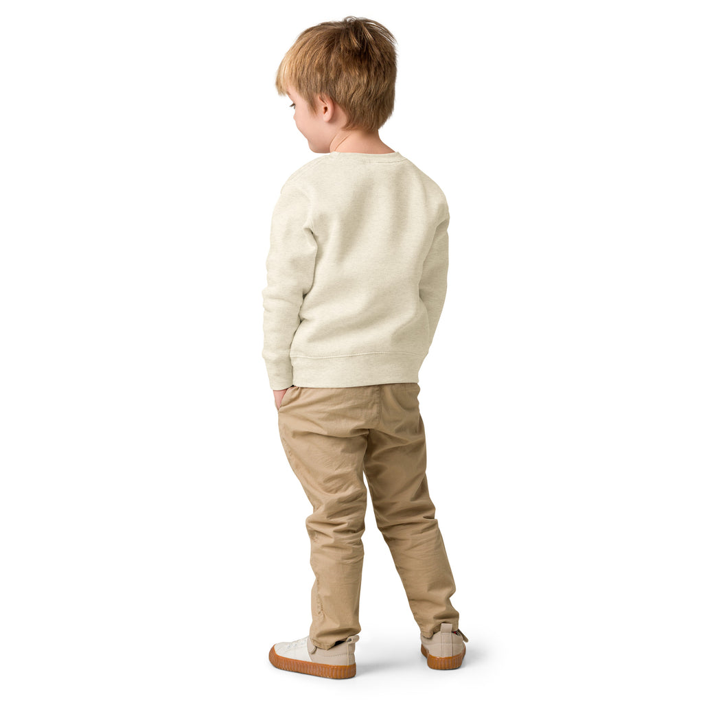 SMUDGE Splash Chest Kids' Sweatshirt in cream, back