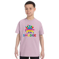 SMUDGE Big Logo Kids' Colour T-Shirt in pink, front