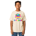 SMUDGE Big Logo Youth T-Shirt in cream, front