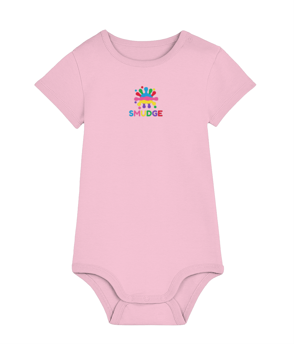 SMUDGE Baby Bodysuit in Cotton Pink