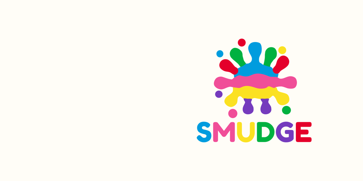 SMUDGE splash and wordmark logo