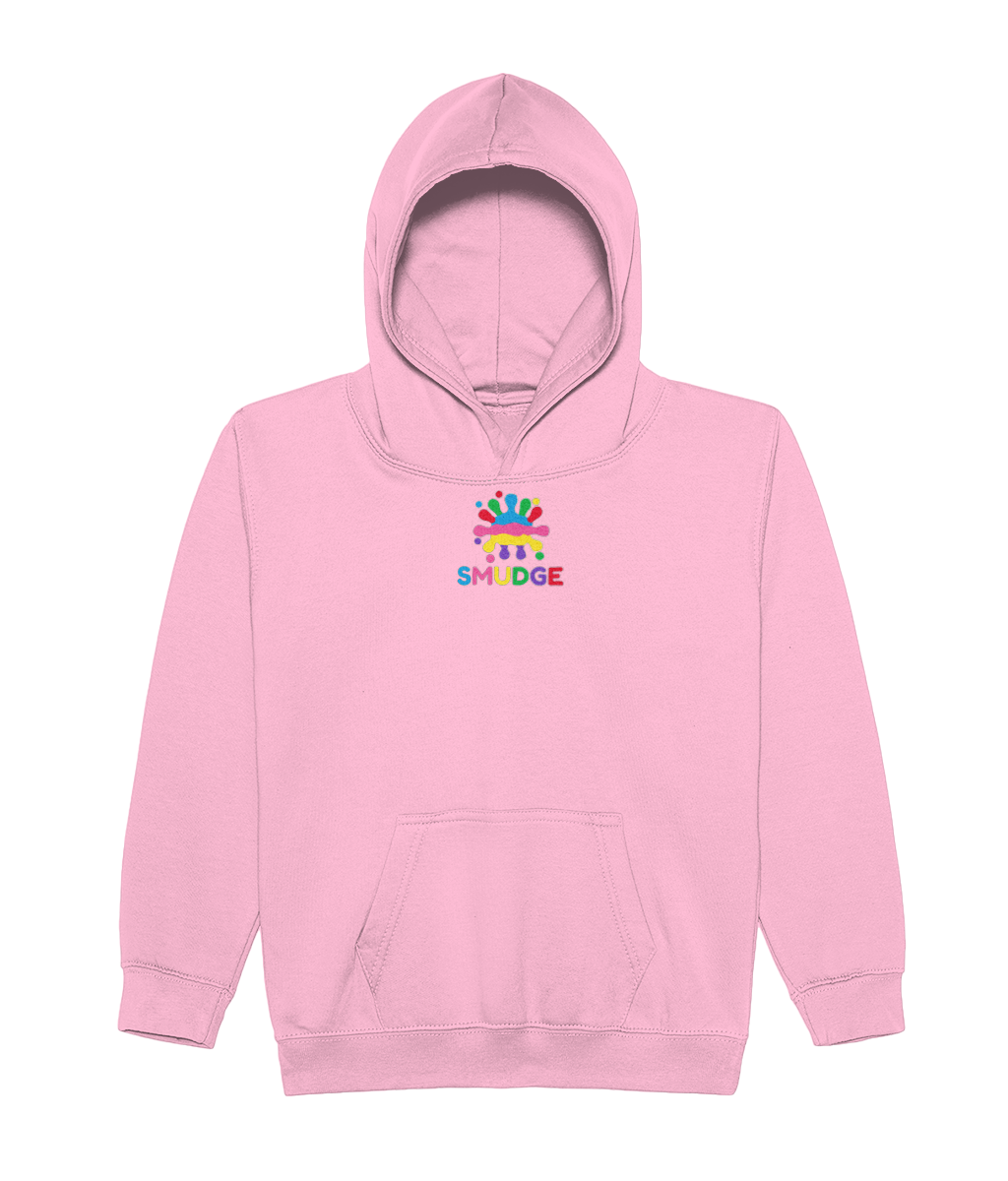 SMUDGE Kids Hoodie in Baby Pink