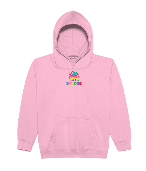 SMUDGE Kids Hoodie in Baby Pink