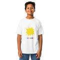 SMUDGE Yellow Splat Youth T-Shirt in white, front